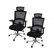 Комплект крісел АКЛАС Кантос 2 шт Чорний (Чорний/Чорний)